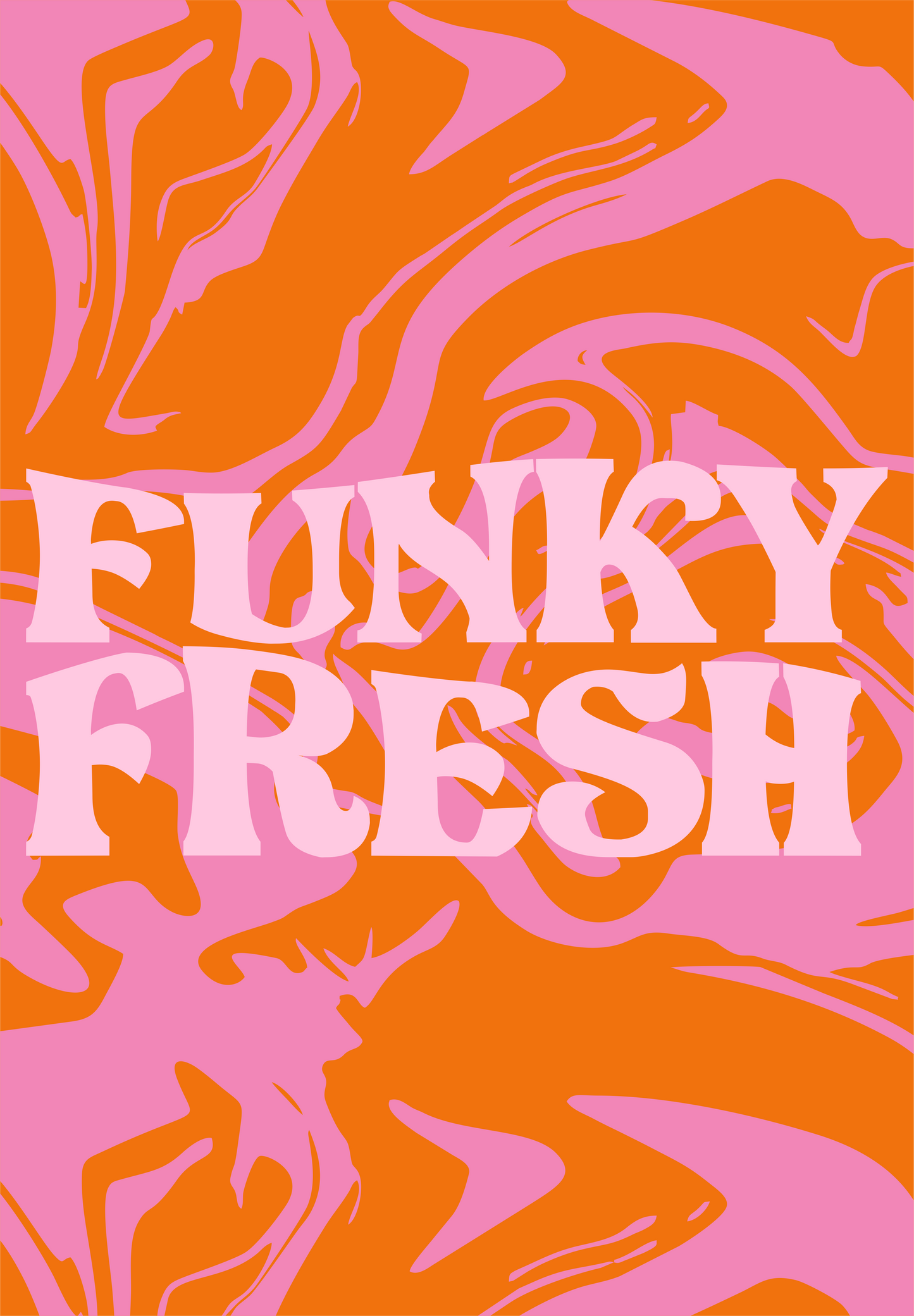 Funky Fresh Retro Wall Print - PrintedWeird