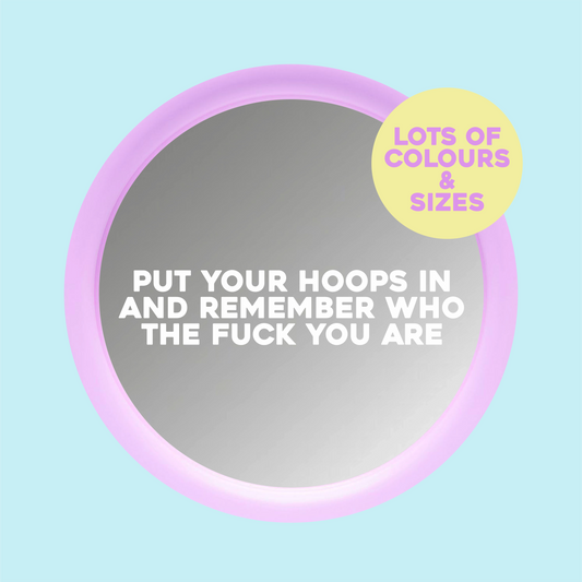 Put Your Hoops In Vinyl Sticker - PrintedWeird