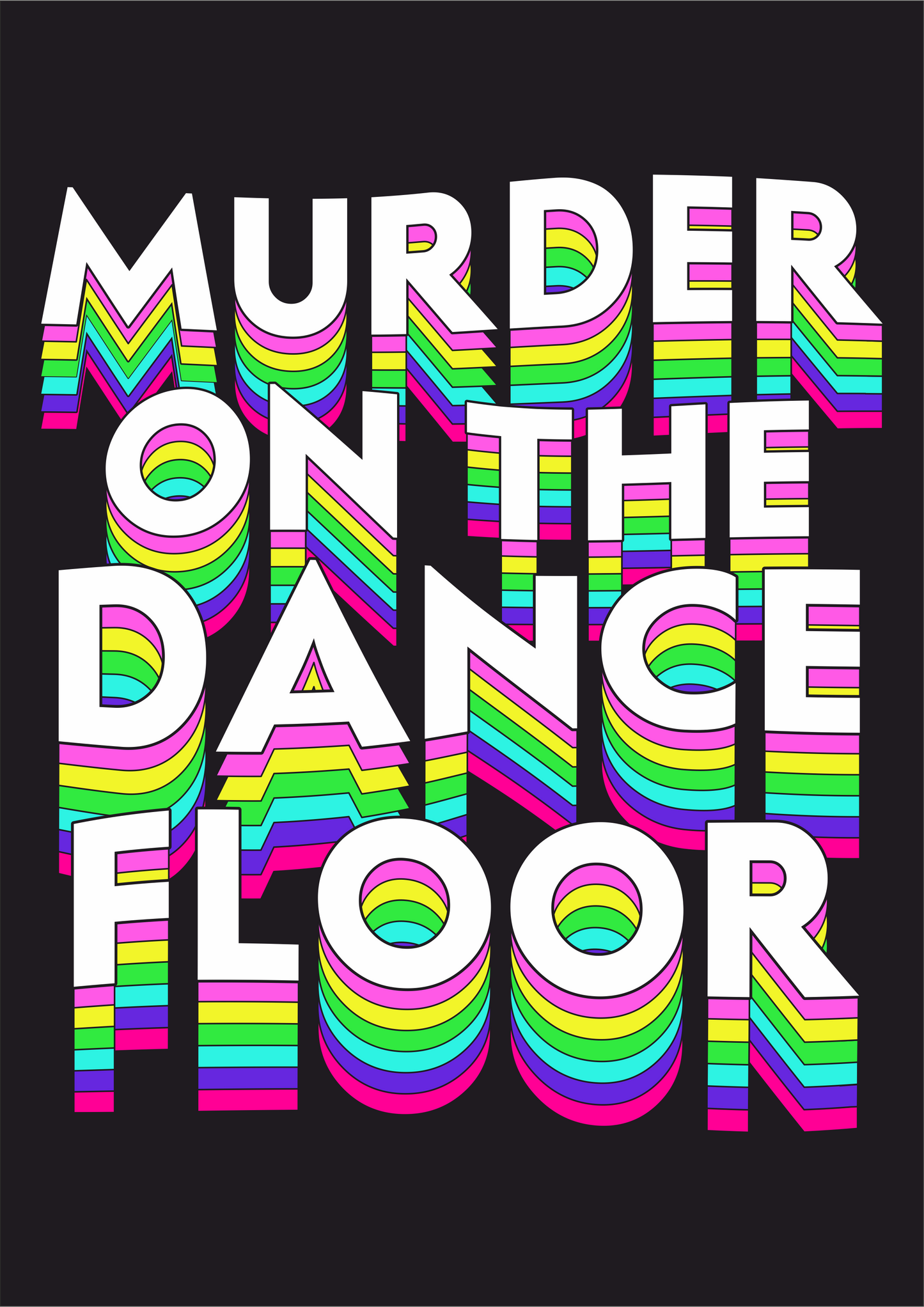 Murder On The Dancefloor Wall Print - PrintedWeird