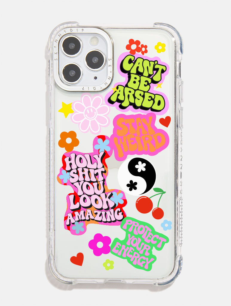 90's Sticker iPhone Case - PrintedWeird