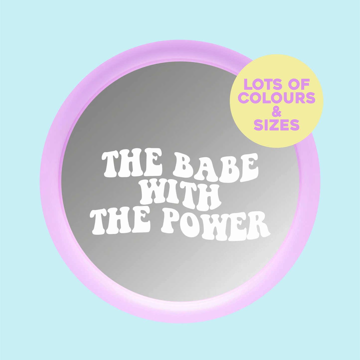 The Babe With The Power Vinyl Sticker - PrintedWeird