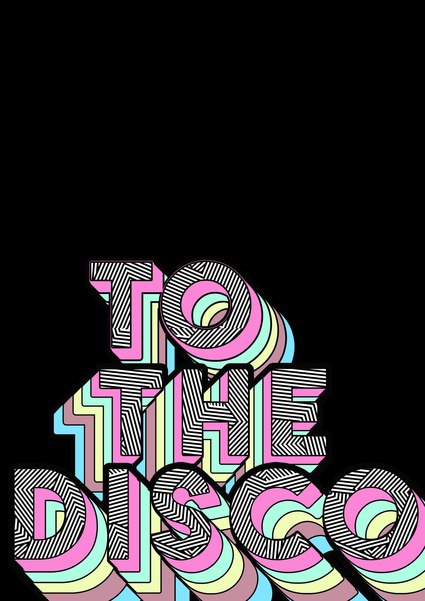 To The Disco Wall Print
