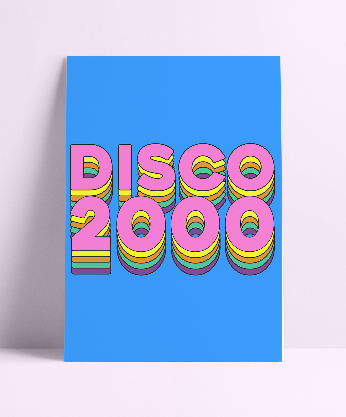 DISCO 2000 Wall Print - PrintedWeird