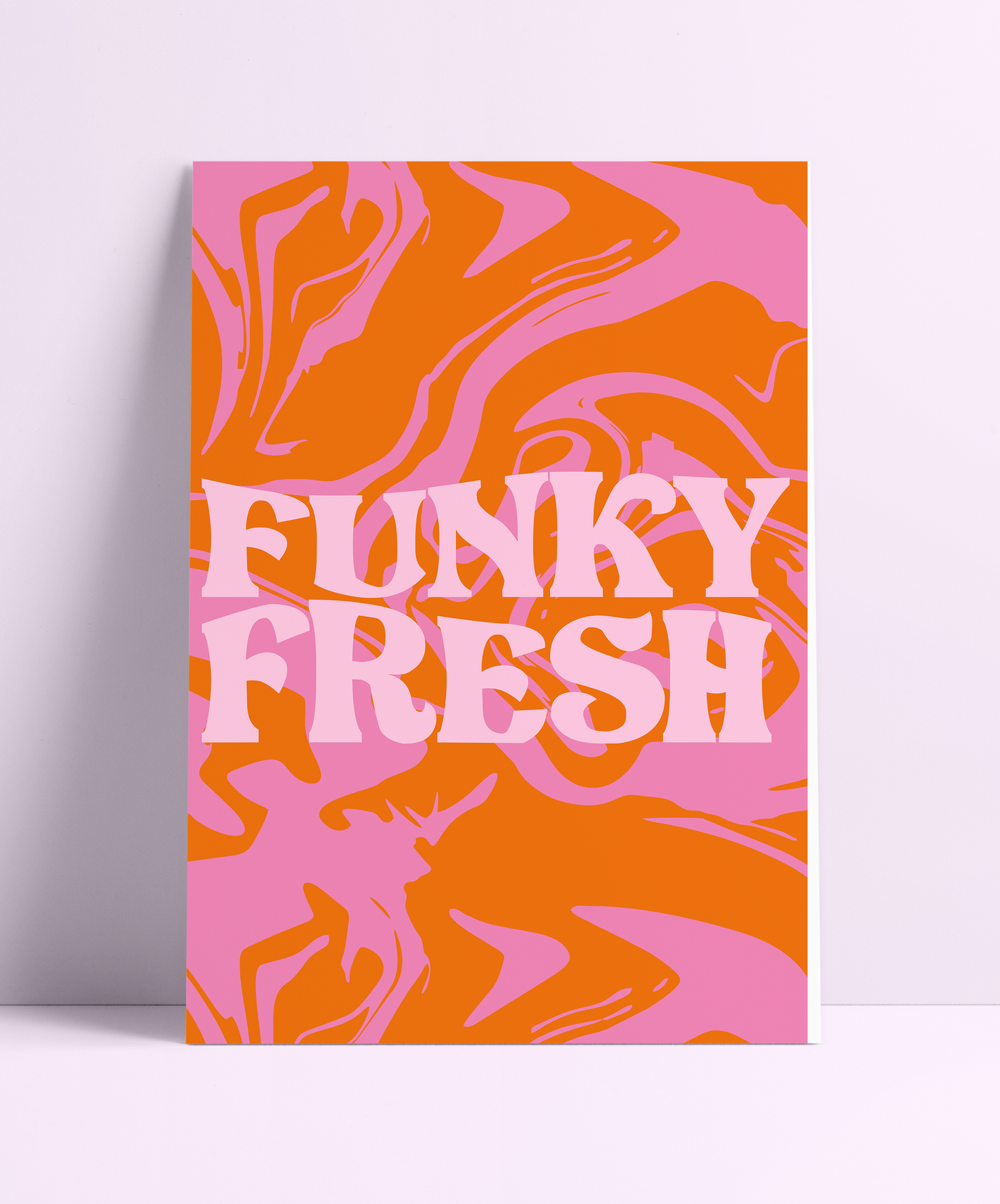 Funky Fresh Retro Wall Print - PrintedWeird
