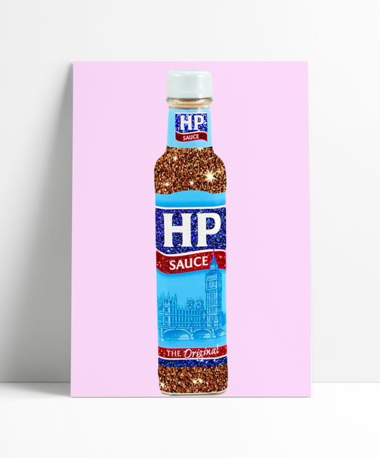HP Brown Sauce Sauce Wall Print - PrintedWeird