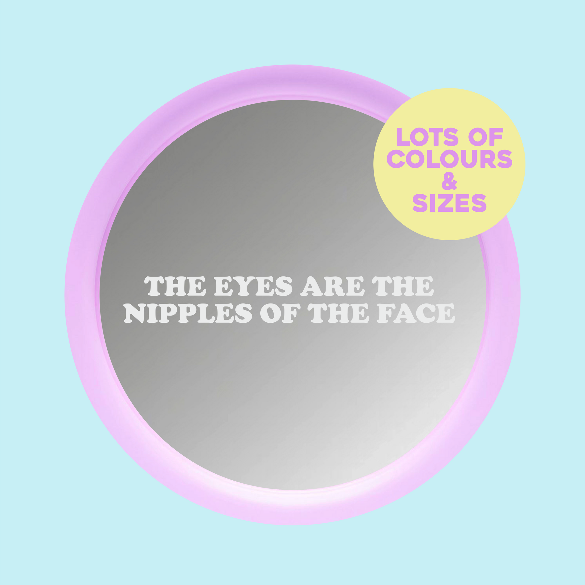 The Eyes Are The Nipples Of The Face Vinyl Sticker - PrintedWeird