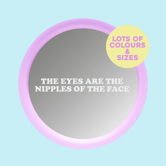 The Eyes Are The Nipples Of The Face Vinyl Sticker - PrintedWeird