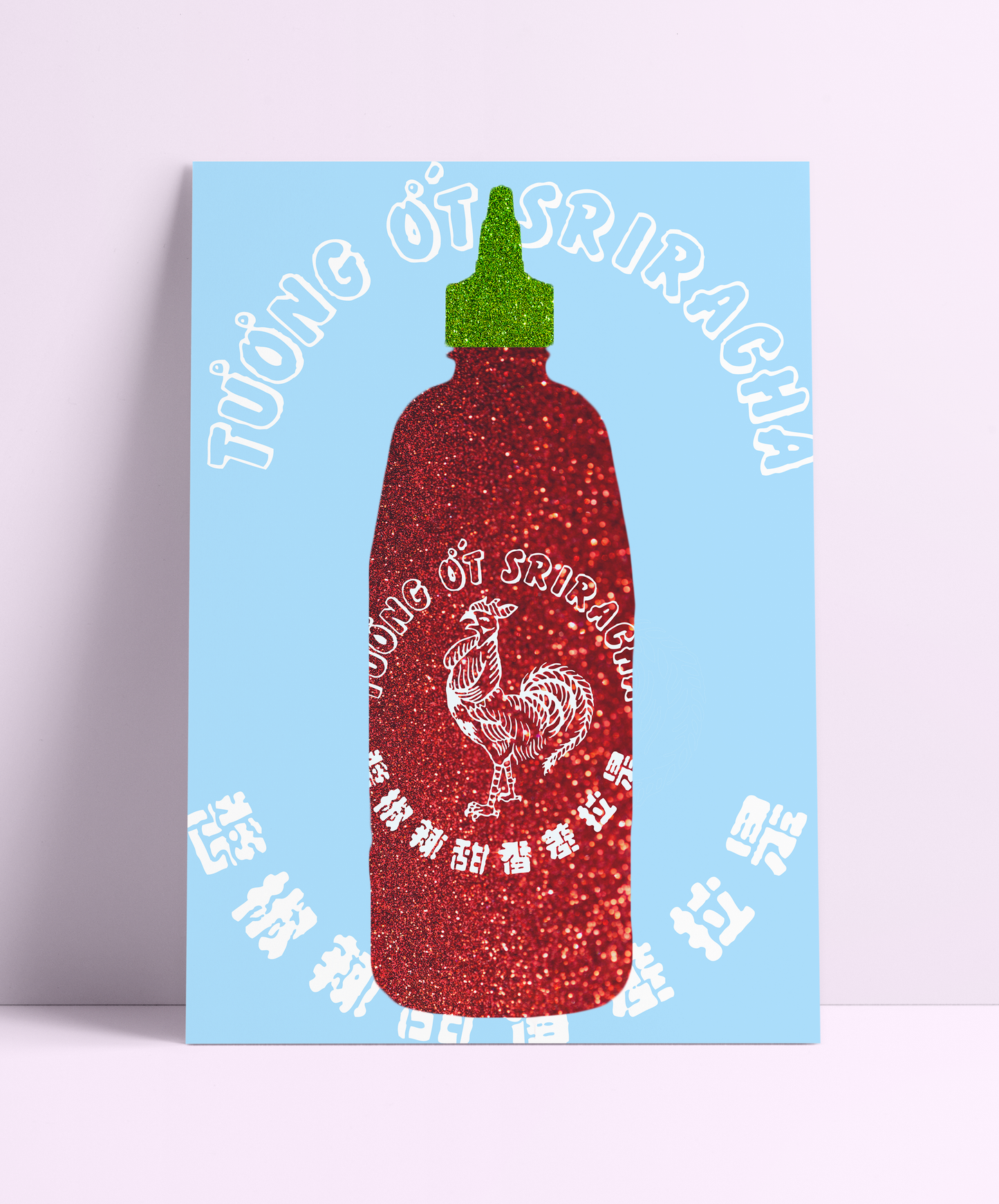 Sriracha Sauce Wall Print - PrintedWeird