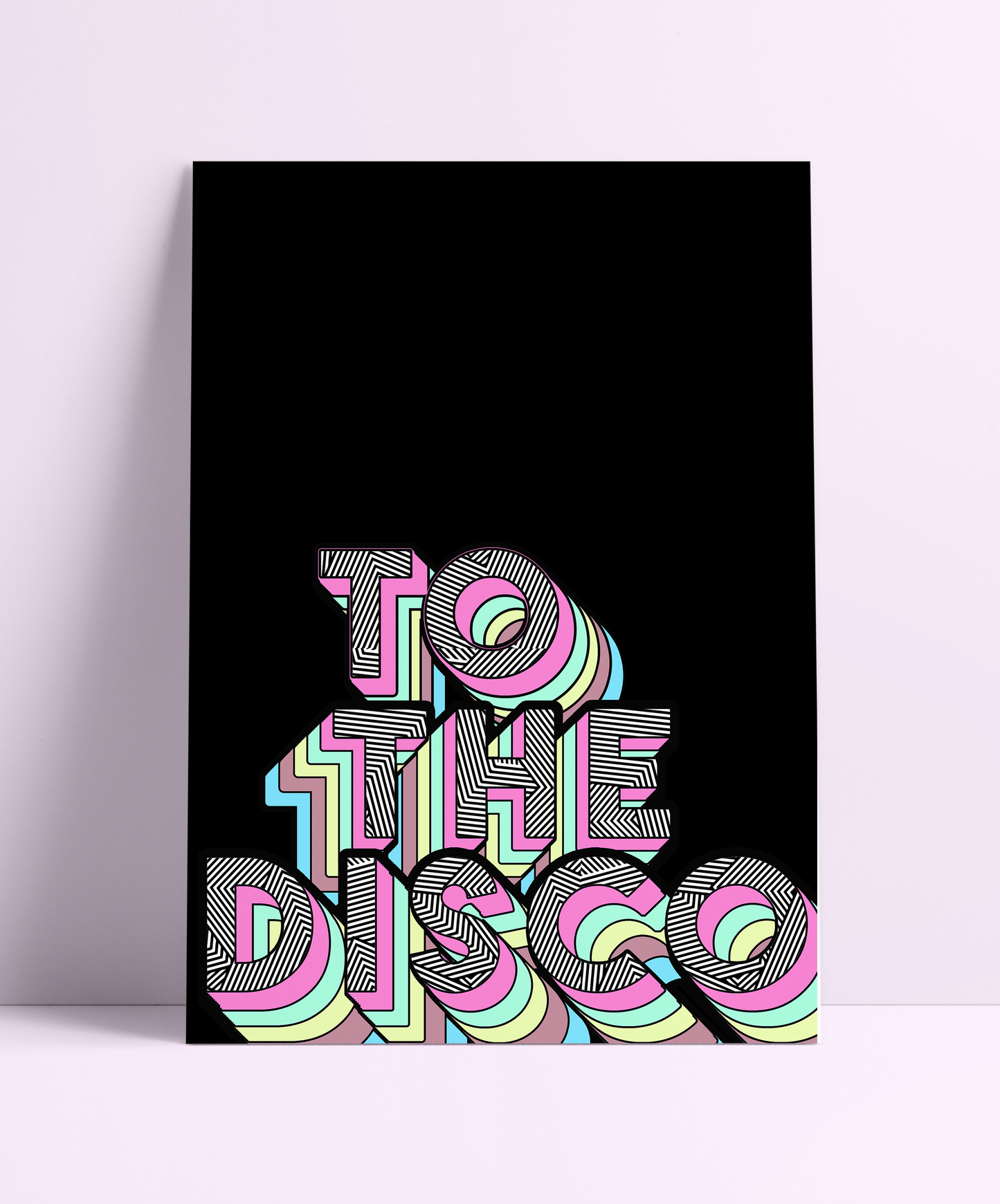 To The Disco Wall Print