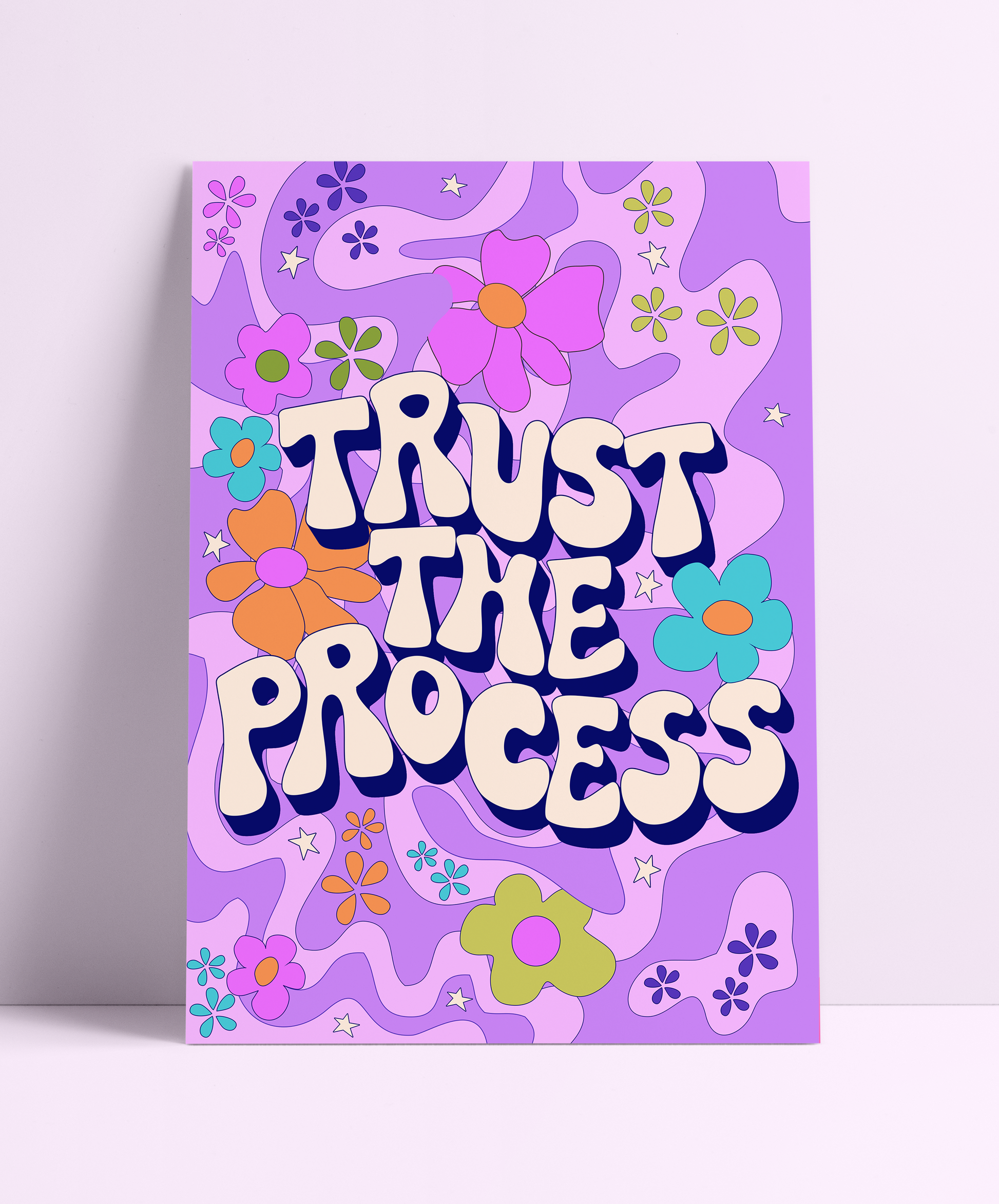 Trust The Process Wall Print - PrintedWeird