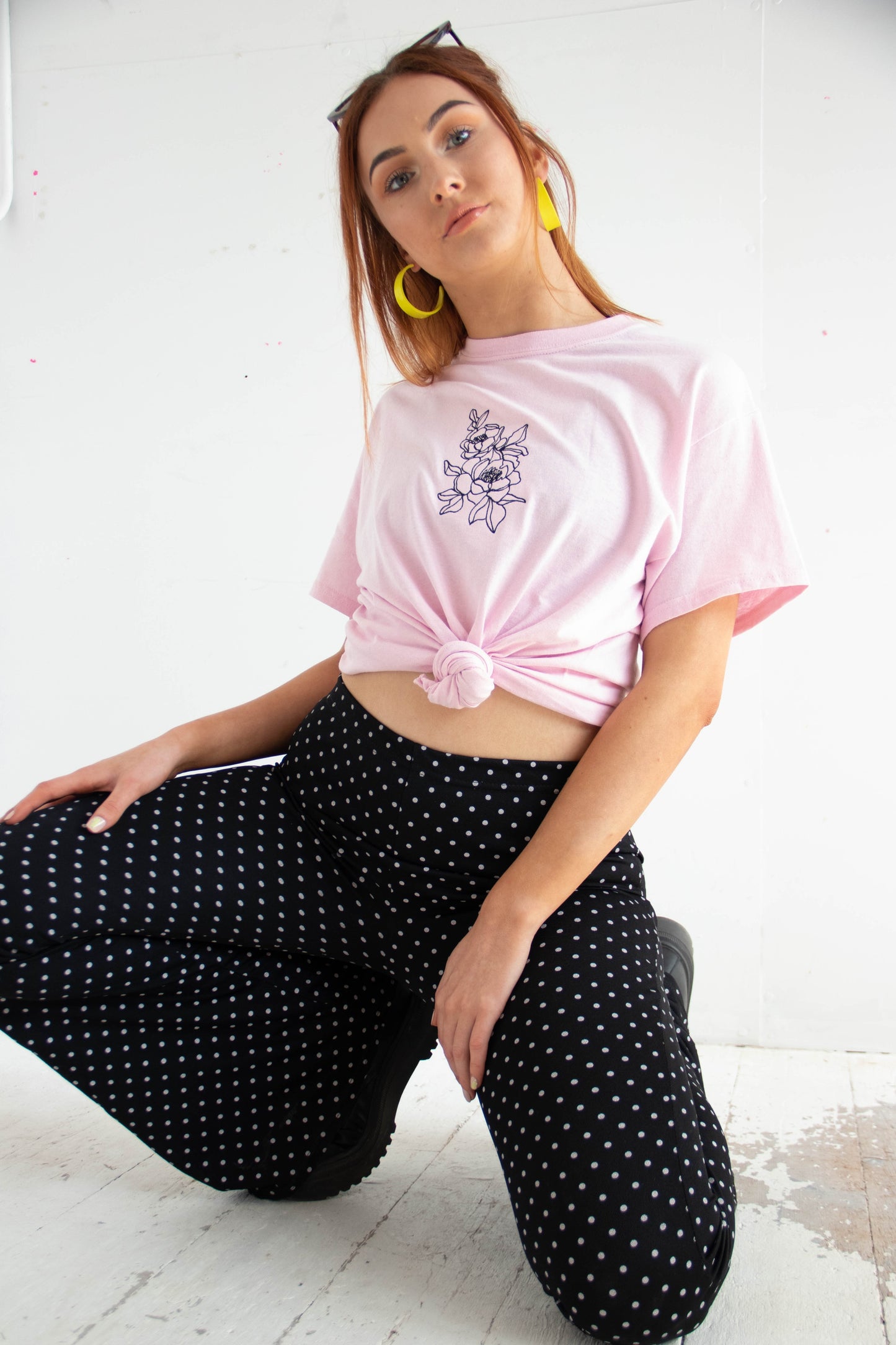 Floral Embroidered Tee